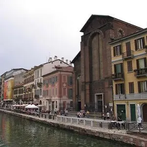 With Wonderful Navigli District View Milano
